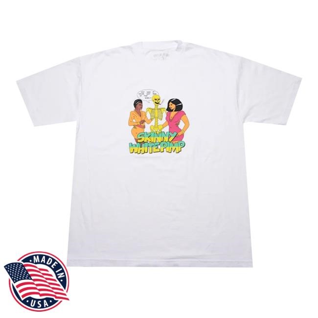 Team Sesh Merch Skinny White Pimp Crewneck Sweatshirt Teamseshmerchscraps