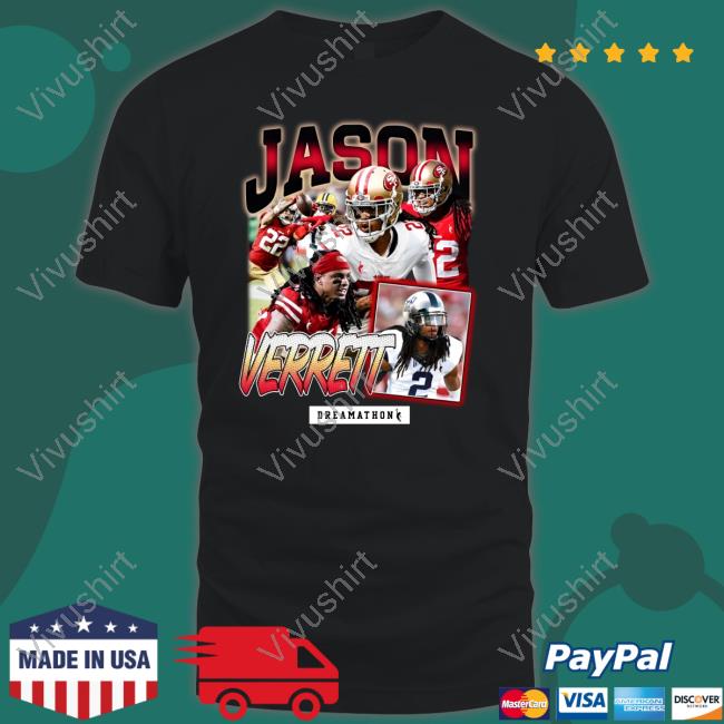 Trent Williams Wearing Jason Verrett Long Sleeve T Shirt
