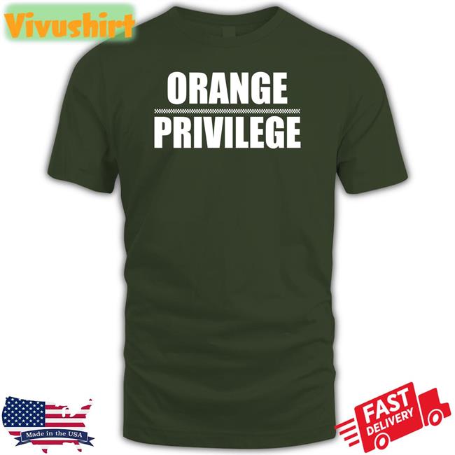 Orange Privilege Hoodie Juice Davis
