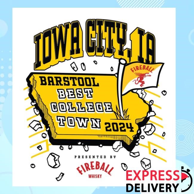 Original Barstoolsports Merch Best College Town Iowa City Shirts