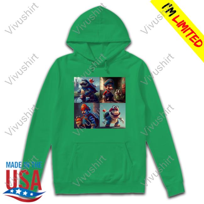 Super Mario In The Style Of Disney Hoodie