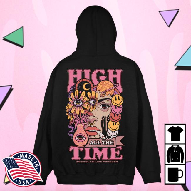 Official Linda Finegold Merch Store High All The Time Hot Shirt Black Lindafinegold Clothing Shop