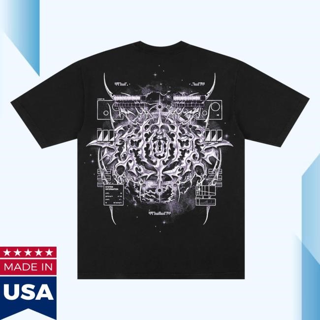 Official 8Thwndr Merch Store Shop Cyberheaven V2 Shirt Black