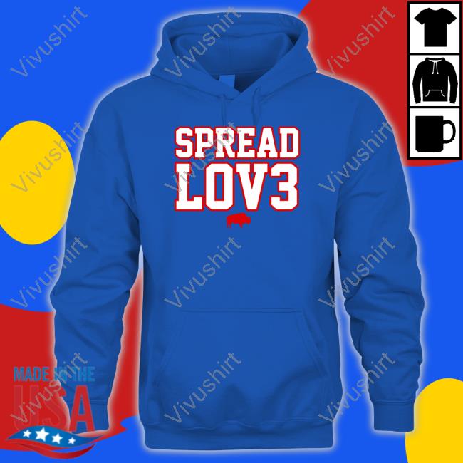 Spread Lov3 Buffalo Long Sleeve T Shirt Built In Buffalo