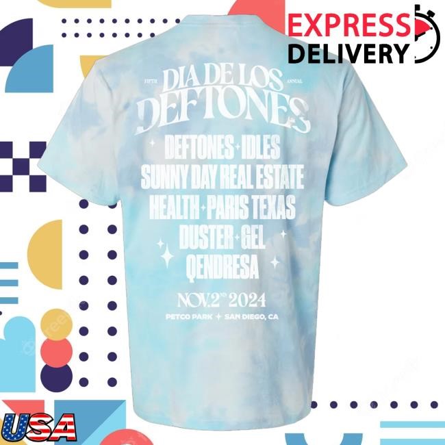 Shop Deftones Merch Store Ddld '24 Tie Dye Cloud T-Shirt