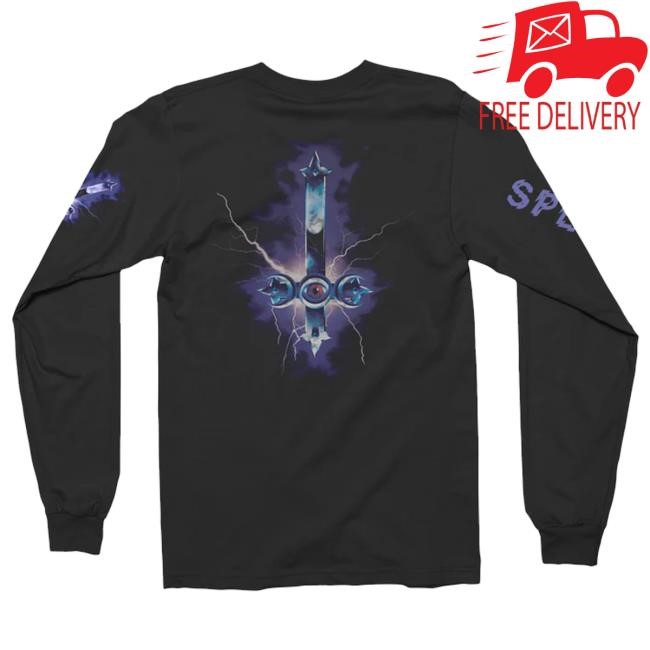 Nightshiftmerch Shop Bewitcher Spell Shock Long Sleeve Hooded Sweatshirt