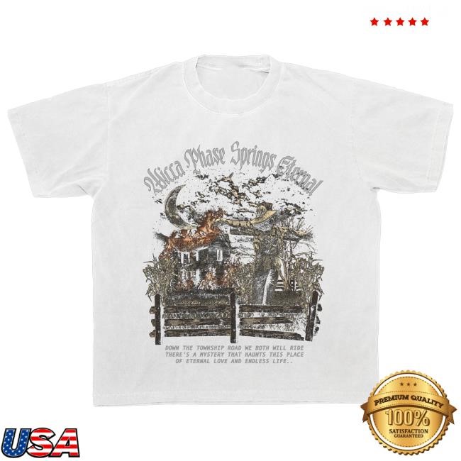Official Wicca Phase Merch Farm Haunting T-Shirt (White) Tee Shirt