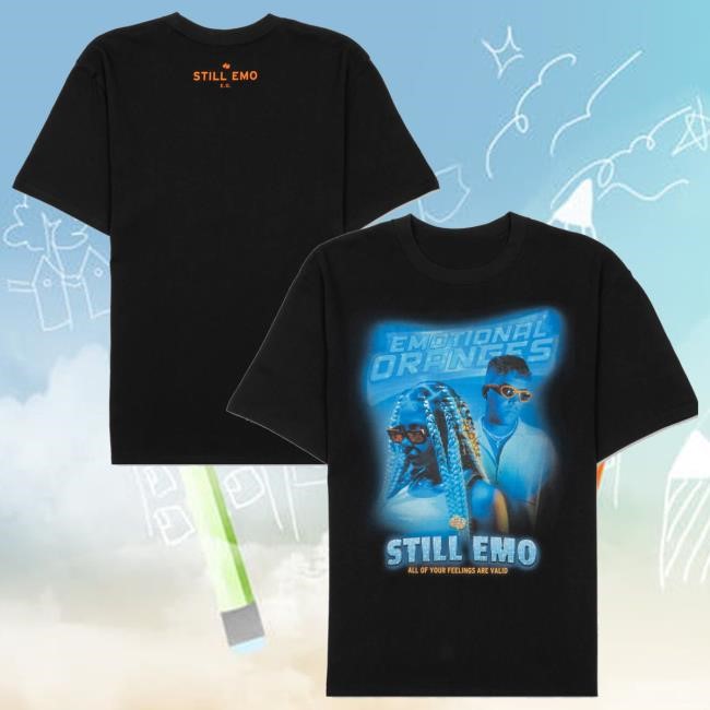 Emotional Oranges Merch Iced Out Feelings Zip Up Hooded Sweatshirt
