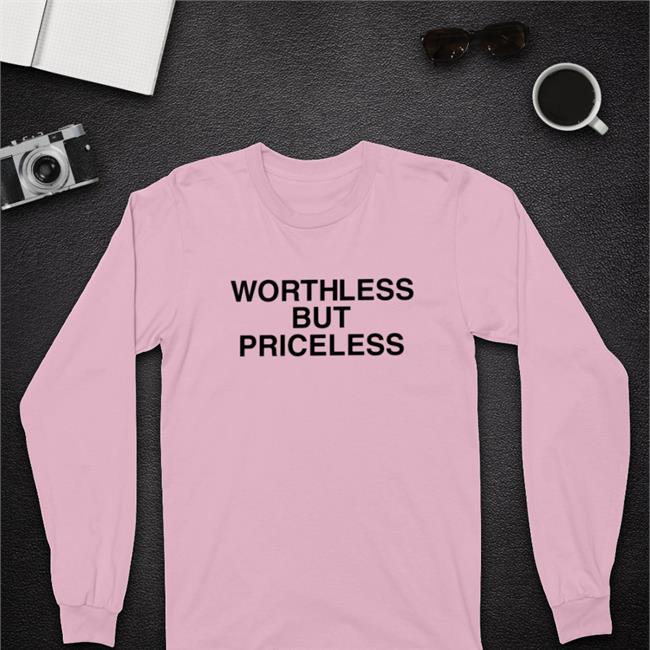 One Piece Netflix Fan White Worthless But Priceless Shirt