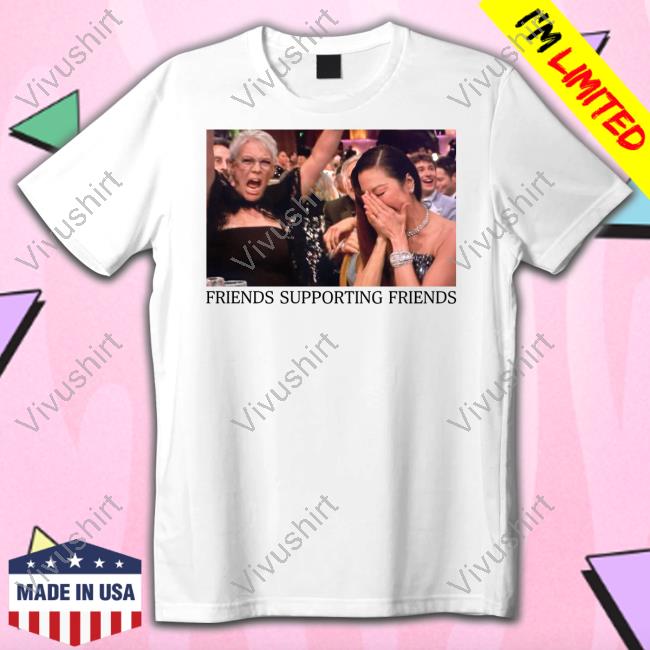 Friends Supporting Friends Co-Star Michelle Yeoh's Golden Globes Win Moment Shirt