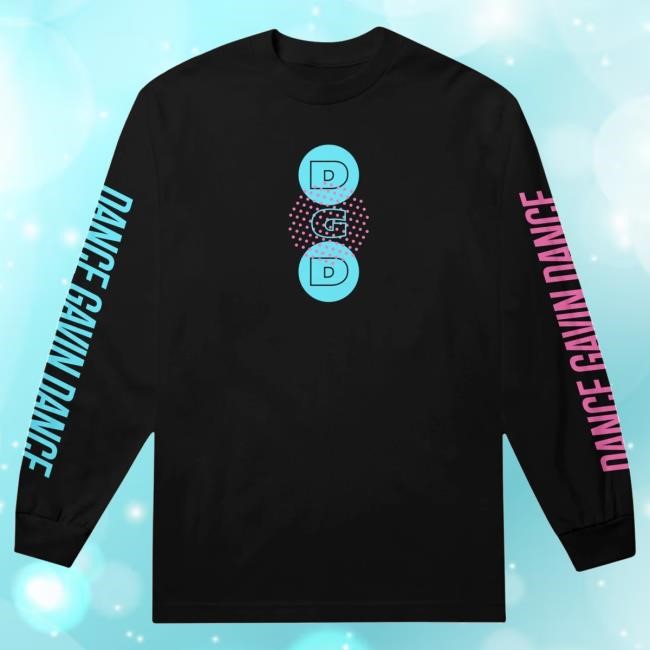 Dancegavindance Band Merch Abstract - Black Long Sleeve Crewneck Sweatshirt