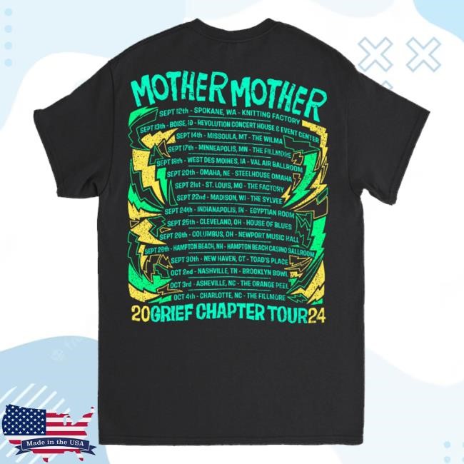 Mother Mother Merch Shop Grief Chapter Fall Tour Shirts
