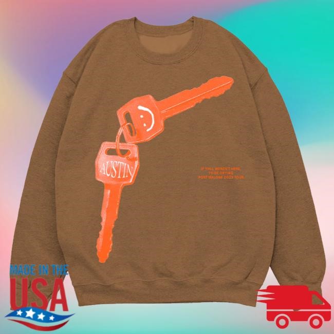 Post Malone Merch Tan Keys Tee