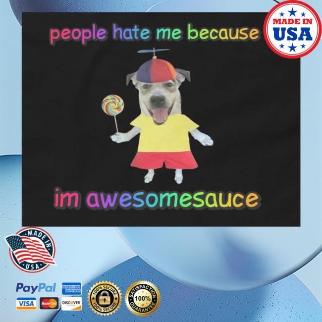 People Hate Me Because Im Awesomesauce Tee Cringey Tees Store