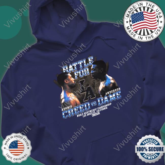 Shoepalace Merch Rattle For La Adonis Creed Vs Anderson Dame New Shirt
