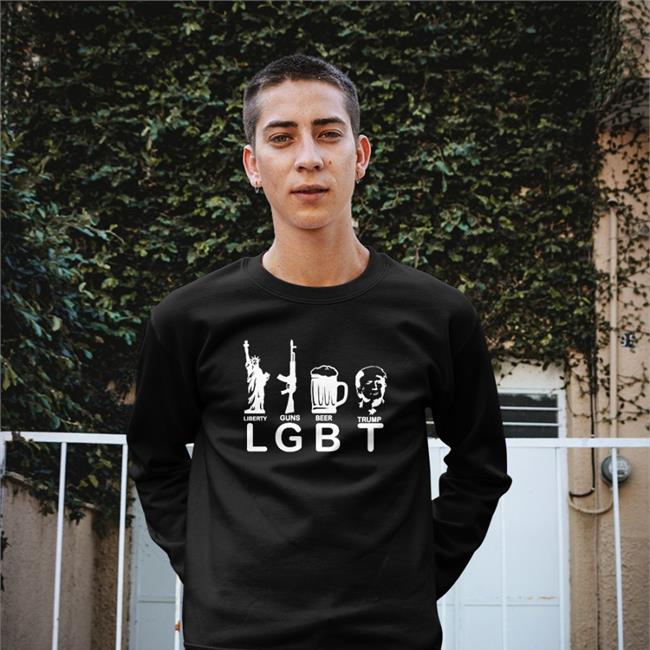 Not Obamas Cousin Lgbt Liberty Guns Beer Strump Shirt
