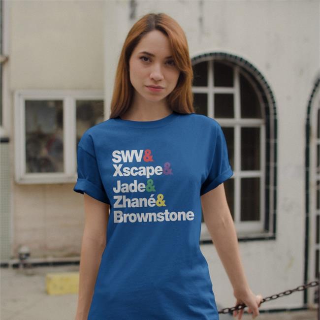 Musicsermon Store Swv Xscape Jade Zhane Brownstone T Shirt Naima Cochrane