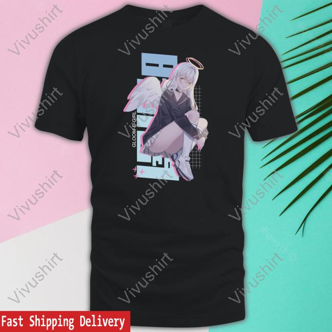 Elise Wearing Angel Women's Relaxed New Shirt Gloom E Girl Store