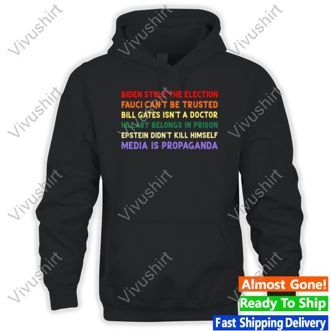 Biden Stole The Election Fauci Can't Be Trusted Hooded Sweatshirt