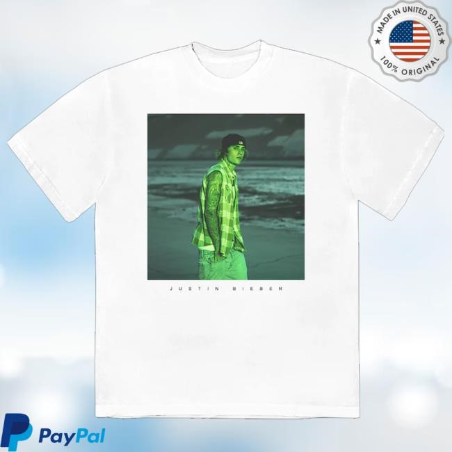 Official Justin Bieber Music Merch Justice Photo Hooded Sweatshirt