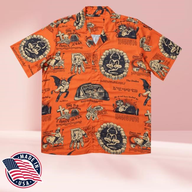 Limited Dudes-Factory Beelzebud Red Hawaiian Tee