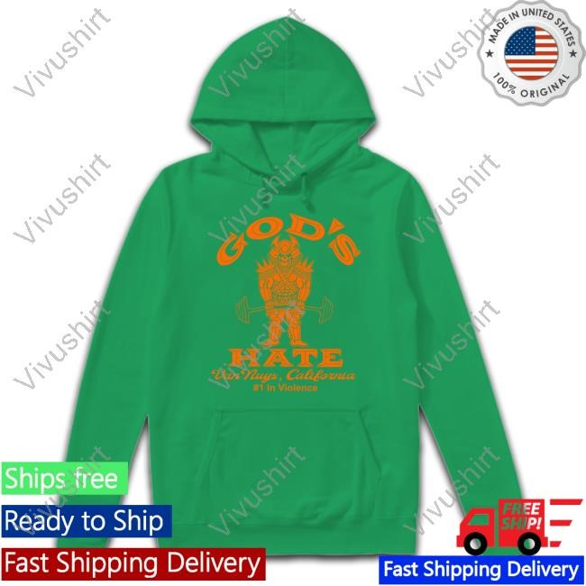 God's Hate Store Gold's Hate Hoodie