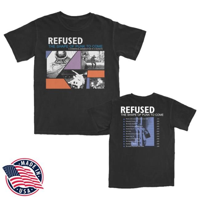 Official Refused Band Merch The Shape Of Punk To Come Cover Track List Sweatshirt