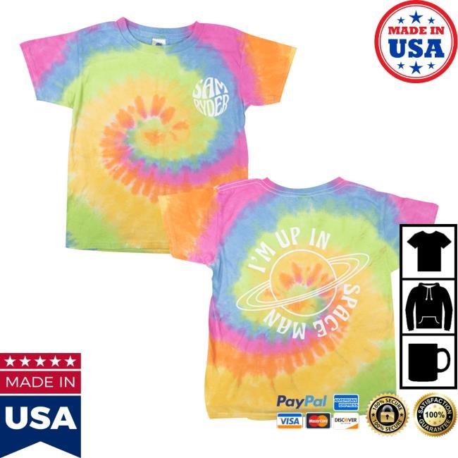 Samryder Up In Space Kids Tie Dye Shirt