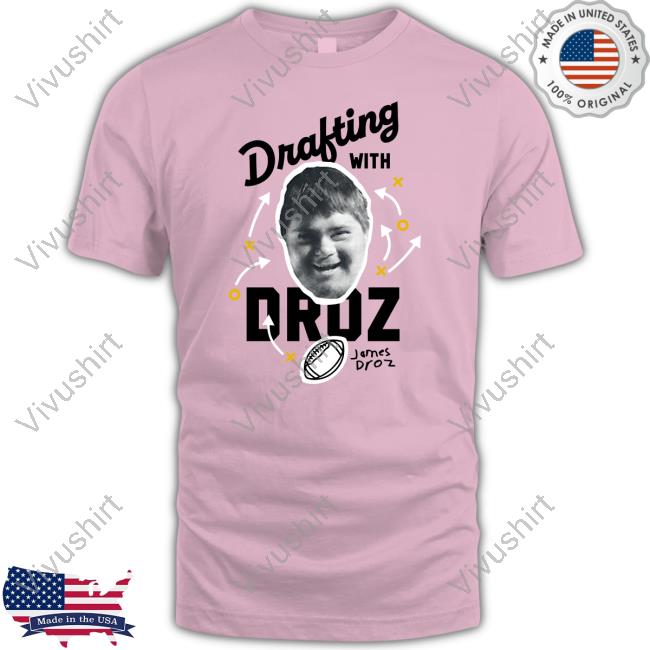 James Droz Wearing Drafting With Droz Hoodie