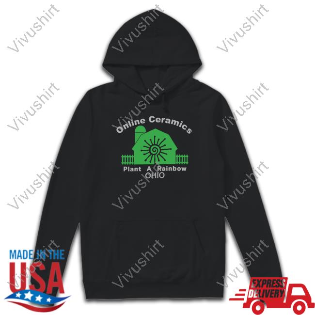 Official Online Ceramics Plant A Rainbow Ohio Hoodie