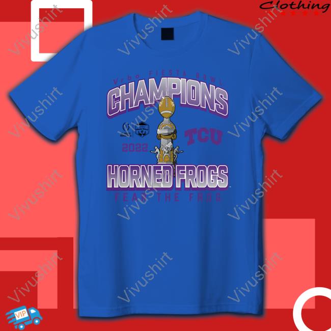Fanatics Merch Tcu Horned Frogs Fanatics Branded College Football Playoff 2022 Fiesta Bowl Champions Hometown Celebration Shirt Shirt