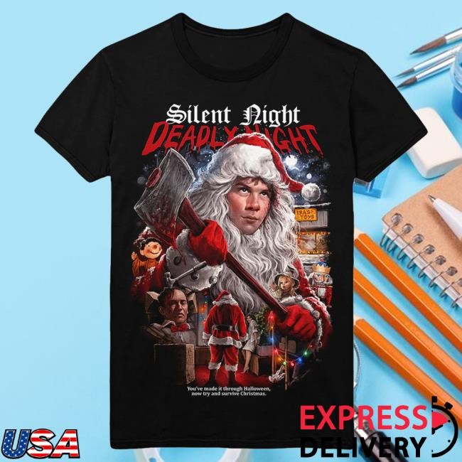 Gutter Garbs Merch Shop Silent Night, Deadly Night Christmas Eve 1984 Sweatshirt