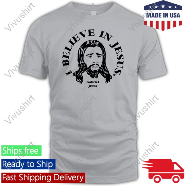 Gooner Toons I Believe In Jesus Gabriel Jesus Sweatshirt Gunners
