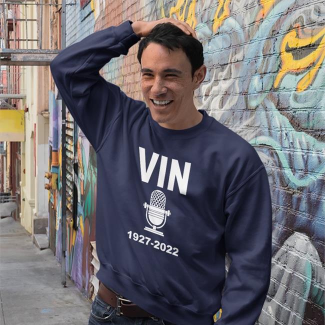 Los Angeles Dodgers Vin Scully Microphone 1927-2022 Hoodie