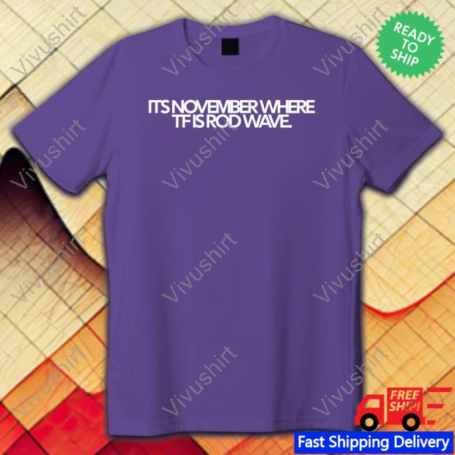 It's November Where Tf Is Rod Wave Tee Shirt