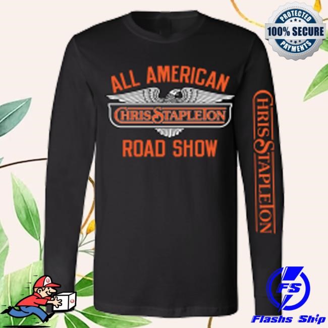 Official Chris Stapleton Merch Unisex Triumph Eagle Design Long Sleeve Crewneck Sweatshirt