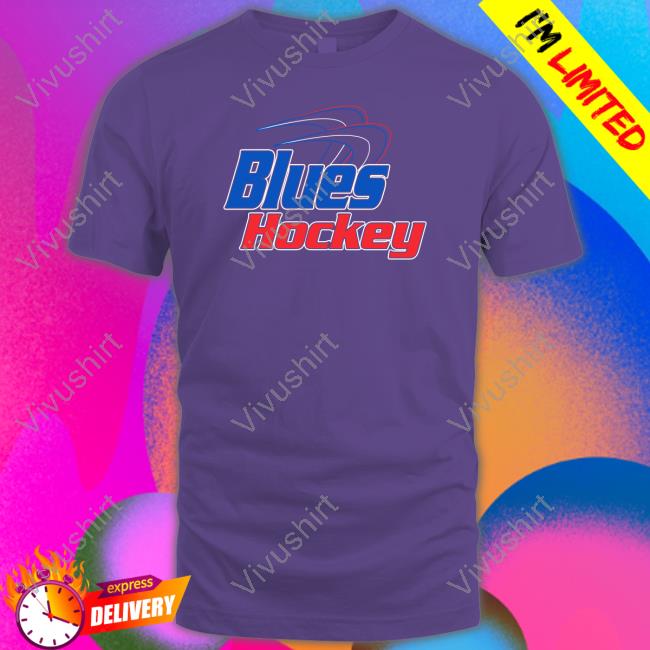Blues Hockey Hooded Sweatshirt Blues Hockey Tee Shirt