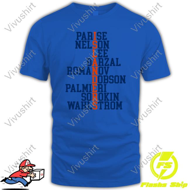 Parise Nelson Lee Barzal Romanov Dobson Palmieri Sorokin Wahlstrom Long Sleeve T Shirt Parise Nelson Lee Barzal Romanov Dobson Palmieri Sorokin Wahlstrom Long Sleeve T Shirt