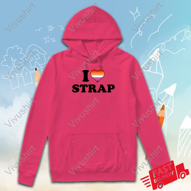 Vasaricore I Heart Strap Lesbian Long Sleeve Tee Shirt Vasaricore I Heart Strap Lesbian Official Shirt