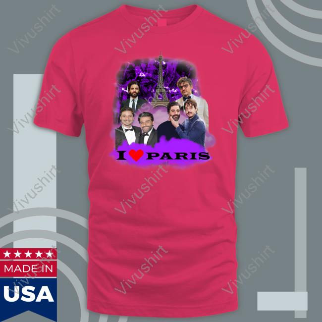 Sadstreet Store I Love Paris Pedro Pascal T Shirt