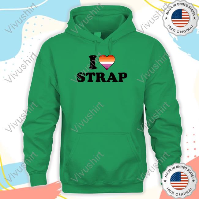 Vasaricore I Heart Strap Lesbian Long Sleeve Tee Shirt Vasaricore I Love Strap Shirt
