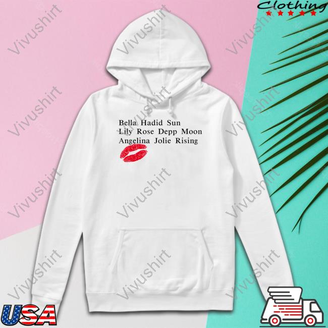 Haya Bella Hadid Sun Lily Rose Depp Moon Angelina Jolie Rising Long Sleeve Tee