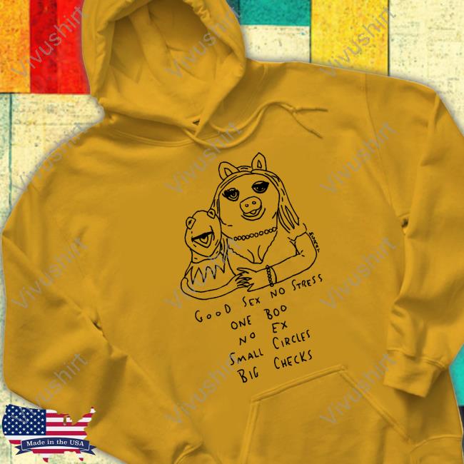 Good Sex No Stress One Boo No Ex Small Circles Big Checks Hoodie