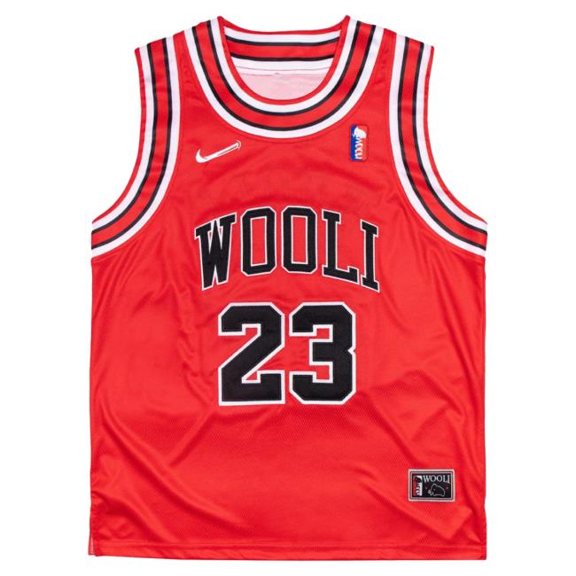 Official Wooli Merch Bar Woolidrop Wooli Red Chicago Basketball Jersey Tee Wooli Music MerchBar
