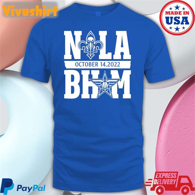 Nola Bham October 14 2022 Hoodie Nola Bham October 14 2022 Long Sleeve T Shirt New Orleans Pelicans Birmingham Squadron