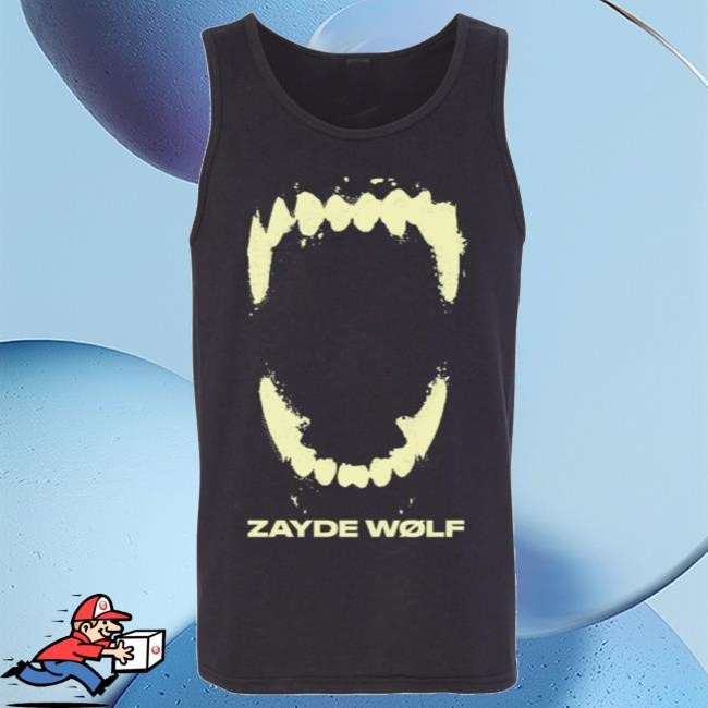 Zayde Wolf Merch Glowing Fangs Tank Hoodie