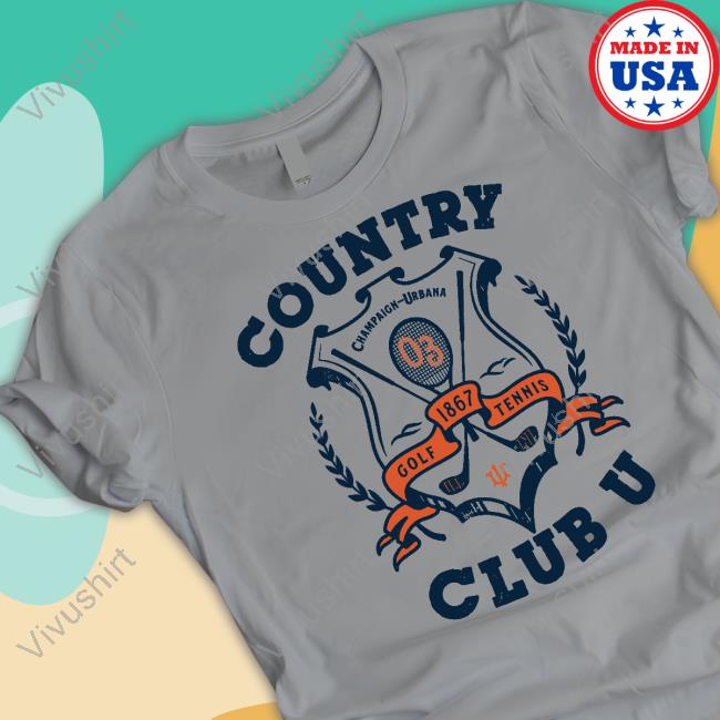 Country Club U Champaign Urbana Golf 1867 Tennis Shirt Robert Rosenthal Country Club U Champaign Urbana Golf 1867 Tennis Shirt