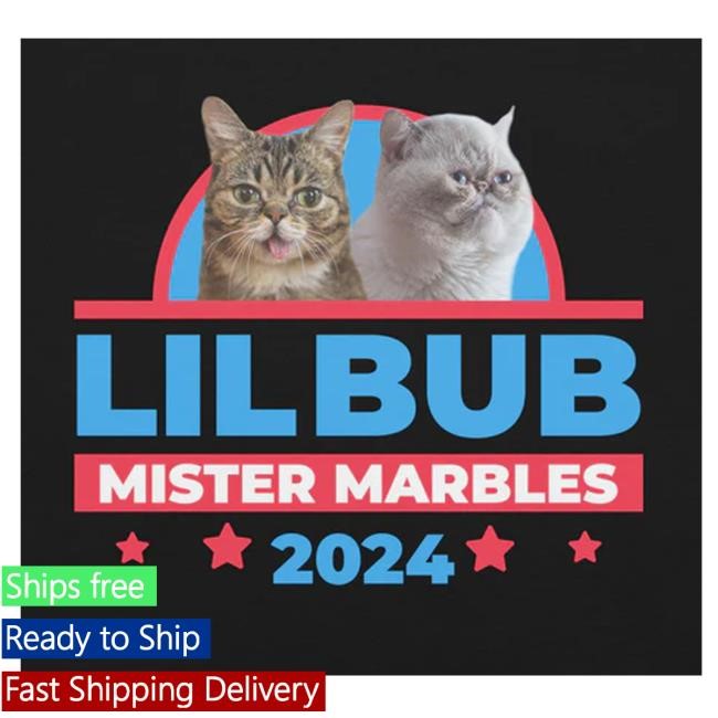 Lil Bub Merch Unisex T-Shirt - Bub + Marbles 2024 - Black t-shirt, hoodie, tank top, sweater and long sleeve t-shirt