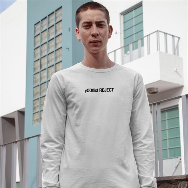 Y00tlist Reject Hoodied Sweatshirt White
