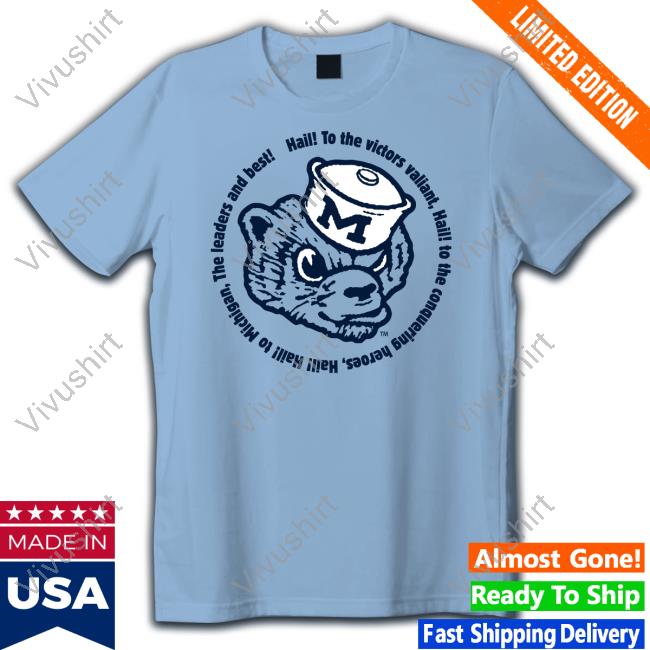 Breaking T Michigan Hail To The Victors Lyrics Hoodied Sweatshirt